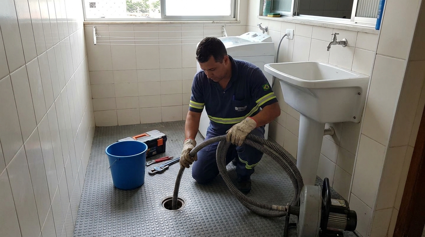 Desobstrução na Cozinha em São Simão, Divinópolis‑MG